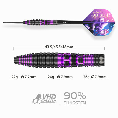 one80 Steel Dart Foxide F2 VHD 90% Tungsten Steeltip Dart Steeldart