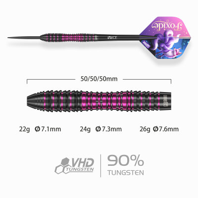 one80 Steel Dart Foxide F3 VHD 90% Tungsten Steeltip Dart Steeldart