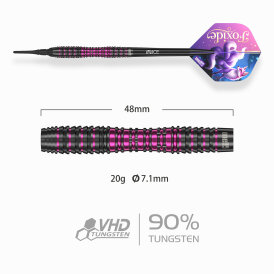 one80 Soft Dart Foxide F3 VHD 90% Tungsten Softtip Dart Softdart