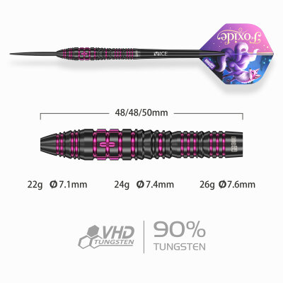 one80 Steel Dart Foxide F4 VHD 90% Tungsten Steeltip Dart Steeldart