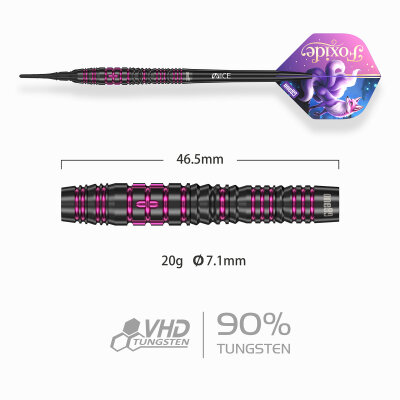 one80 Soft Dart Foxide F4 VHD 90% Tungsten Softtip Dart Softdart 20 g