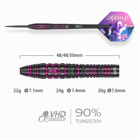 one80 Steel Dart Foxide F4 VHD 90% Tungsten Steeltip Dart Steeldart 24 g