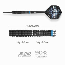 one80 Soft Dart Griptron GT2 VHD 90% Tungsten Softtip Dart Softdart 20 g