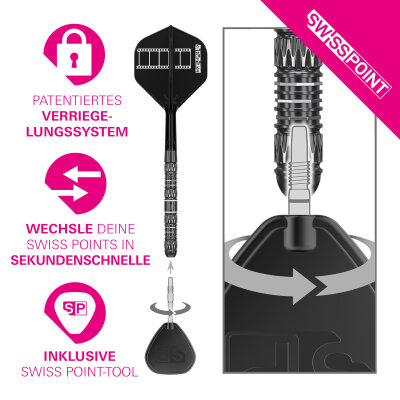 Target Steel Darts SWISS Point Chris Dobey Hollywood 95K 95% Tungsten Steeltip Dart Steeldart