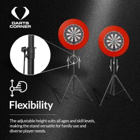 Designa Darts Travel Stand - Portable Lightweight - Easy Setup Dartboard Dartscheiben Ständer Dartständer
