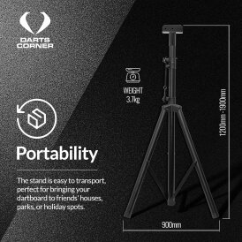 Designa Darts Travel Stand - Portable Lightweight - Easy Setup Dartboard Dartscheiben Ständer Dartständer