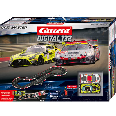 Carrera Digital 132 Rennbahn Autorennbahn Grid Master WIRELESS 2.0 Set / Grundpackung 30050