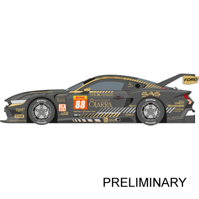 Carrera Digital 132 Auto Ford Mustang GT3 Proton Competition Nr.88 Spa 2024 32121