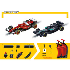 Carrera GO!!! Rennbahn Autorennbahn Formel 1 Formula Track Attack WIRELESS Set / Grundpackung 62617