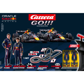 Carrera GO!!! Rennbahn Autorennbahn Formel 1 Red Bull Racing Set / Grundpackung 62625