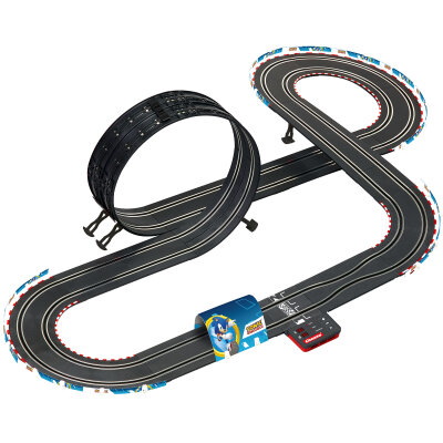 Carrera GO!!! Rennbahn Autorennbahn Sonic Racing Cross Worlds Set / Grundpackung 62620
