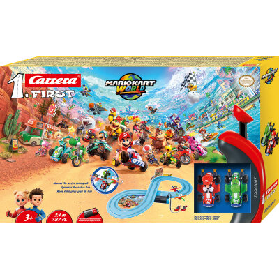My 1. First Carrera Rennbahn Autorennbahn Mario Kart World Mario vs. Yoshi Set / Grundpackung 63067