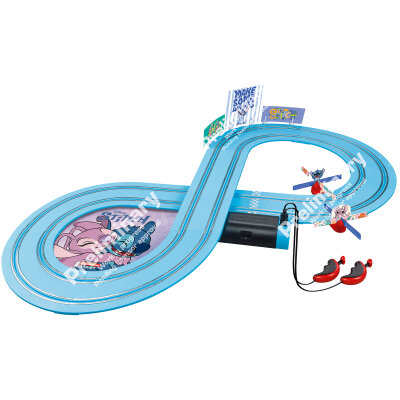 My 1. First Carrera Rennbahn Autorennbahn Disney Stitch 2,4m Set / Grundpackung 63071