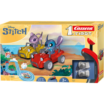 My 1. First Carrera Rennbahn Autorennbahn Disney Stitch 2,9m Set / Grundpackung 63072