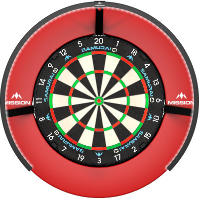 Mission Dart Torus 270 Light klappbar mit USB-C Anschluss Dartboard Light Dartboardbeleuchtung Dartscheiben Schwarz