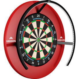 Mission Dart Torus 270 Light klappbar mit USB-C Anschluss Dartboard Light Dartboardbeleuchtung Dartscheiben Schwarz