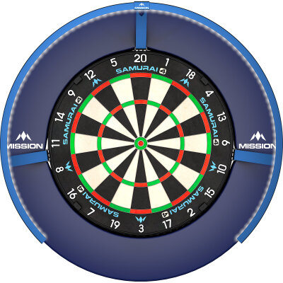 Mission Dart Torus 270 Light klappbar mit USB-C Anschluss Dartboard Light Dartboardbeleuchtung Dartscheiben Licht Blau