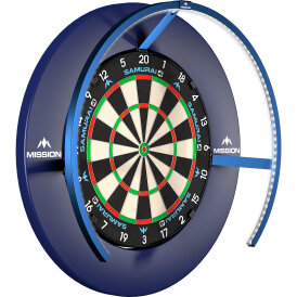 Mission Dart Torus 270 Light klappbar mit USB-C Anschluss Dartboard Light Dartboardbeleuchtung Dartscheiben Licht Blau