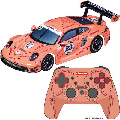Carrera Hybrid Auto Porsche 911 GT3 R Phantom Global Racing Nr.23 mit Controller 54001