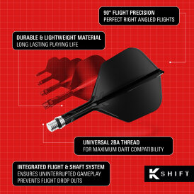 Target Dart K-Shift Flight- Schaftsystem in verschiedenen Längen und Farben