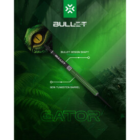 Bullet Steel Darts Gator 90% Tungsten Steeltip Darts Steeldart