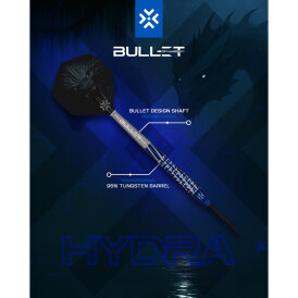 Bullet Steel Darts Hydra 95% Tungsten Steeltip Darts Steeldart