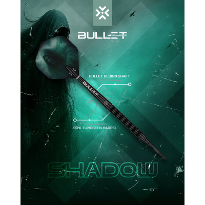Bullet Soft Darts Shadow 90% Tungsten Softtip Darts Softdart 20 g