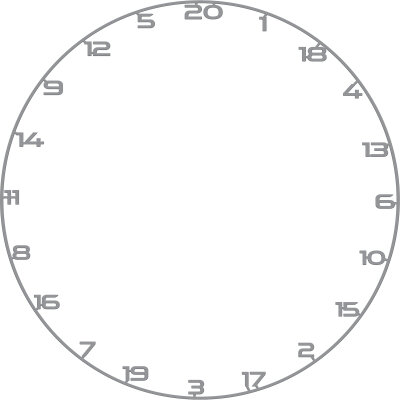 Bullet Darts Custom Number Ring Numern Ring Zahlenring Ersatz-Nummernring verschiedene Farben