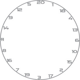 Bullet Darts Custom Number Ring Numern Ring Zahlenring Ersatz-Nummernring verschiedene Farben