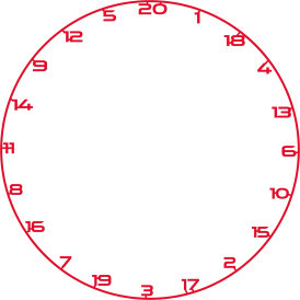 Bullet Darts Custom Number Ring Numern Ring Zahlenring Ersatz-Nummernring verschiedene Farben