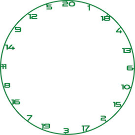 Bullet Darts Custom Number Ring Numern Ring Zahlenring Ersatz-Nummernring verschiedene Farben