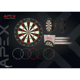 Bullet Darts Custom Number Ring Numern Ring Zahlenring Ersatz-Nummernring Weiß