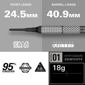 Target Soft Darts Stephen Bunting The Bullet G 5 Void 95% Tungsten Softtip Dart Softdart 18 g