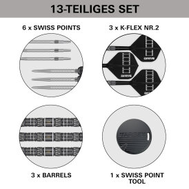 Target Steel Darts SWISS Point Chris Dobey Hollywood 95K 95% Tungsten Steeltip Dart Steeldart 24 g