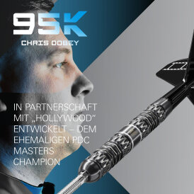Target Steel Darts SWISS Point Chris Dobey Hollywood 95K 95% Tungsten Steeltip Dart Steeldart 24 g