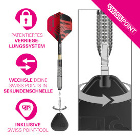 Target Steel Darts SWISS Point Stephen Bunting The Bullet G 5 Void 95% Tungsten Steeltip Dart Steeldart 23 g