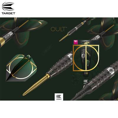 Target Steel Darts SWISS Point CULT SP03 90% Tungsten Steeltip Darts Steeldart 24 g / leicht bespielt
