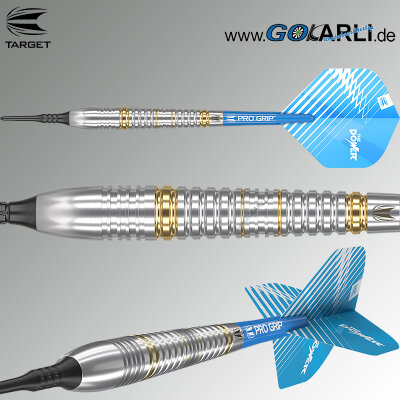 Target Soft Darts Phil Taylor Power Brass komplett Dartset Softtip Softdart 18 g / leicht bespielt