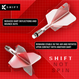 Target Dart K-Shift Flight- Schaftsystem Klar Standard Nr.6 M Mittel