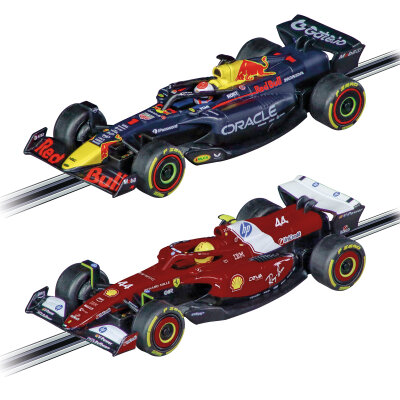 Carrera GO!!! / GO!!! Plus Auto Doppelpack Formel 1 Oracle Red Bull Racing RB21 M. Verstappen 64280 - Formel 1 Ferrari SF-25 L. Hamilton Nr.44 2025 64282