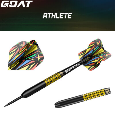 Goat Dart Steel Darts Athlete Gelb 90% Tungsten Steeltip Darts Steeldart