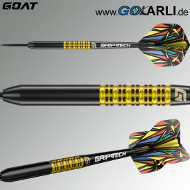 Goat Dart Steel Darts Athlete Gelb 90% Tungsten Steeltip Darts Steeldart 26 g