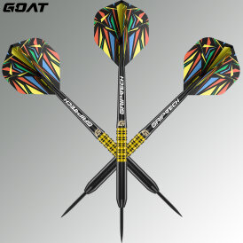 Goat Dart Steel Darts Athlete Gelb 90% Tungsten Steeltip Darts Steeldart 26 g