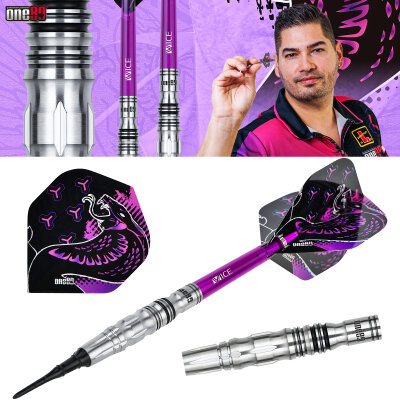 one80 Soft Dart Jelle Klaasen The Cobra V2 VHD 90% Tungsten Softtip Dart Softdart 20 g / leicht bespielt