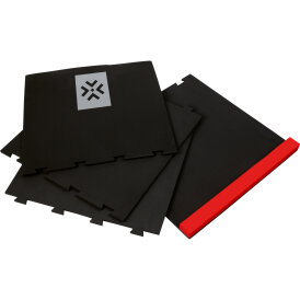 Bullet Dart Puzzle Mat zusammensteckbare Dartmatte Schwarz / Rot