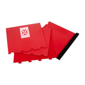 Bullet Dart Puzzle Mat zusammensteckbare Dartmatte Rot / Schwarz