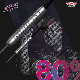 "Leicht bespielt" - BULLS NL Steel Darts Ricky Evans E2 Edition 2 80% Tungsten The Rapid Steeltip Darts Steeldart 23 g