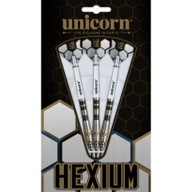 "Verpackung beschädigt" - Unicorn Steel Darts Hexium 1 90% Tungsten Steeltip Darts Steeldart 24 g