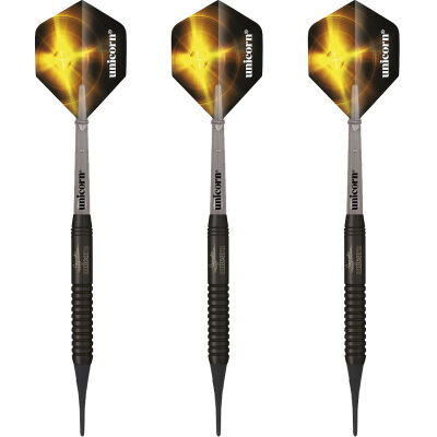 Unicorn Soft Darts Gary Anderson Black Brass P2 Softtip Darts Softdart