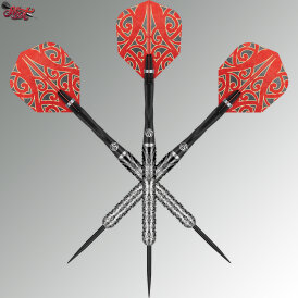"Verpackung beschädigt" - Shot Steel Darts Warrior Taiaha 90% Tungsten Steeltip Darts Steeldart 26 g